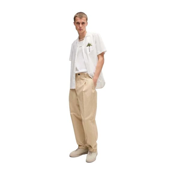 Hugo Mens Renar Relaxed Fit Pants / Beige - Picture 5 of 5